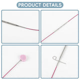 Froggod 4.5-Inch Aluminum Lace Interchangeable Circular Knitting Needle Set, Sizes US 1, 1.5, 2, 2.5, 4, 5, 6, 7 Interchangeable Knitting Needles Lace-Tip with 4 Assorted Cables with Project Bag Froggod