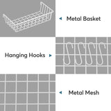Tribesigns 55" All White L-Shaped Computer Desk with Wireless Charging and 5 Storage Shelves Tribesigns