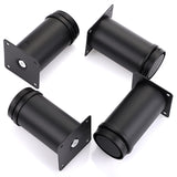 OwnMy 4PCS 4 Inch Stainless Steel Furniture Legs Feets Metal Cabinet Legs, Adjustable Round Metal Furniture Replacement Legs Corner Feets Heavy Duty Table Leg Extenders for Sofa Couch Chair OwnMy