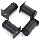 OwnMy 4PCS 4 Inch Stainless Steel Furniture Legs Feets Metal Cabinet Legs, Adjustable Round Metal Furniture Replacement Legs Corner Feets Heavy Duty Table Leg Extenders for Sofa Couch Chair OwnMy