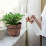 3 Pcs Rustic Wooden Barrels Planters Whiskey Barrels Bucket with Handle Flower Planter Plant Pots Boxes Container Water Wishing Well Pail Garden Backyard Primitive Planter Outdoor Indoor Home Decor WWahuayuan