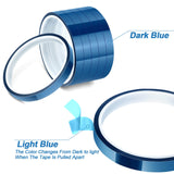 selizo Heat Tape for Heat Press Sublimation, 6 Packs Heat Transfer Tape Heat Resistant High Temperature Adhesive Tape for Dye Sublimation, HTV Craft selizo