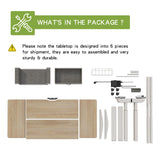 Radlove Dual Motors Height Adjustable 63 x 30'' Electric Standing Desk with Drawer Stand Up Table 4 Memory Keys, Computer Desk with Splice Board Home Office Desk, Oak Top + White Frame Radlove