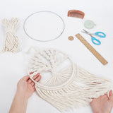 FREEBLOSS DIY Macrame Tree of Life Wall Hanging Kit Macrame Tapestry Wall Hanging Tree of Life Dreamcatcher Wall Hanging Decor for Living Room Macrame Kit for Beginner with Instruction FREEBLOSS