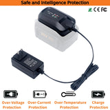 Tulepowceeng WA3742 Charger Compatible with Worx 20V Lithium Battery WA3525 WA3520 WA3578 Replacement for 20v Battery Charger WA3732 WA3875 WA3881 Tulepowceeng