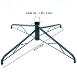 Maylai 27.6 inch Large Christmas Tree Stand for Artificial Trees, Folding Christmas Tree Base for 3 Ft to 9 Ft Artificial Trees, Fits 0.5-1.25 Inch Tree Pole,(Green) Maylai