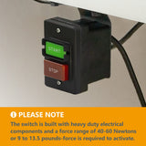 POWERTEC 71008 110/220V Single Phase On/Off Switch, 3HP, fits Table Saw, Router Table, Drill Press, Bench Saw, Band Saw POWERTEC