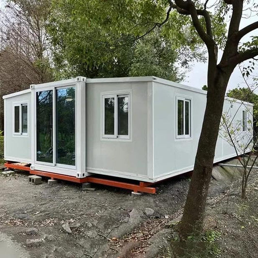 Portable Prefab Tiny Home, 20-40ft, Expandable Plastic Construction, Windows & Doors, Mobile Living Space