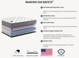 RV Mattress Solutions WanderRest Cool Hybrid 10" RV Mattress with Cooling Gel Memory Foam (RV King-70x80) Medium RV Mattress Solutions