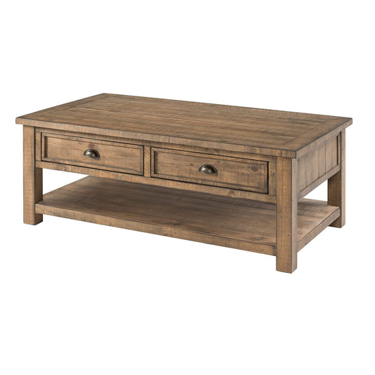 Martin Svensson Home Monterey Solid Wood Coffee Table, Reclaimed Natural - WoodArtSupply