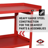 AFF Workbench - Heavy Duty Work Table with Storage Shelf - 1300 LB Capacity (Multiple Sizes available) AFF