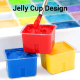 HIMI Gouache Paint Set, 56 Colors x 30 ml Jelly Cup Design in a Carrying Case, Non Toxic Gouache Paint for Canvas and Paper, Perfect for Artists, Students, and Beginners ARTME