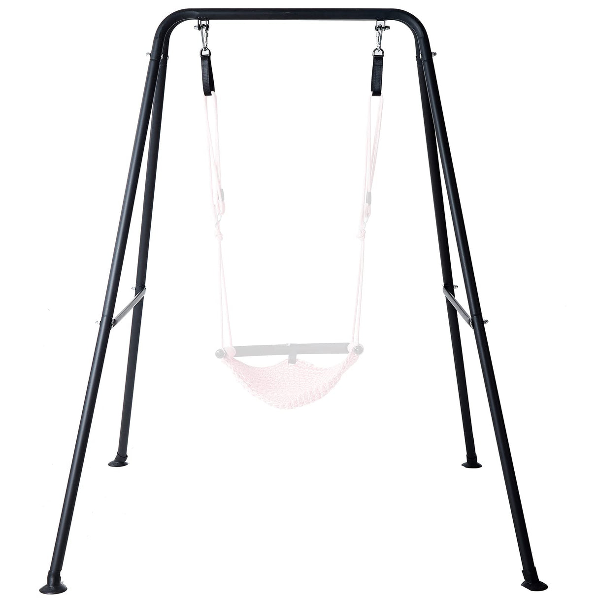 Hi-Na Metal Frame Full Steel Swing Stand, Hold up to 440 lbs, Outdoor or Indoor Hanging Swing Stand only, Swings not Included Black Hi-Na