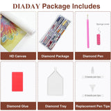 DIADAY 5D Diamond Art Kits, Cosmic Butterfly Diamond Painting Kits for Adults, Full Drill Landscape Diamond Art, DIY Round Gem Craft Arts Home Wall Decor Gift 12 x 12 Inches DIADAY