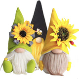 GDYYEZI Sunflower Garden Gnome, Sunflower Spring Gnome Mantel Display,Handmade Gnome Faceless Plush Doll, Farmhouse Tiered Tray Rustic Sca GDYYEZI