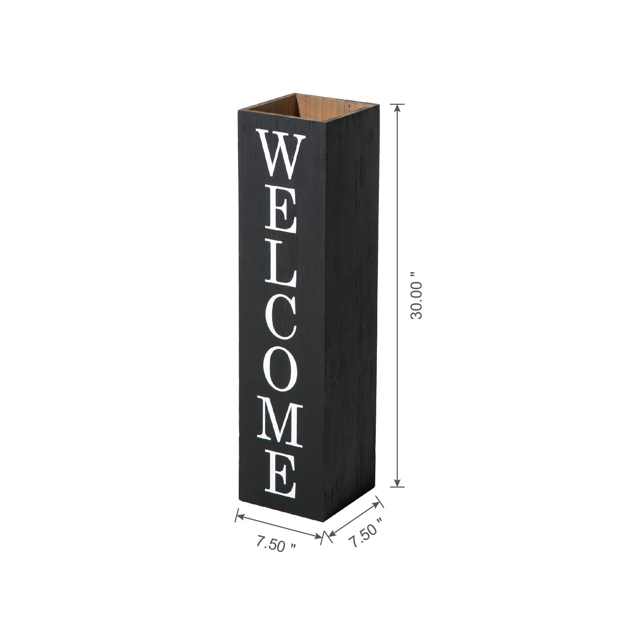 Glitzhome 30"H Double Sided Wooden Black Boxed WELCOME HOME Porch Sign, Rustic Home Porch Sign for Front Porch Decor glitzhome