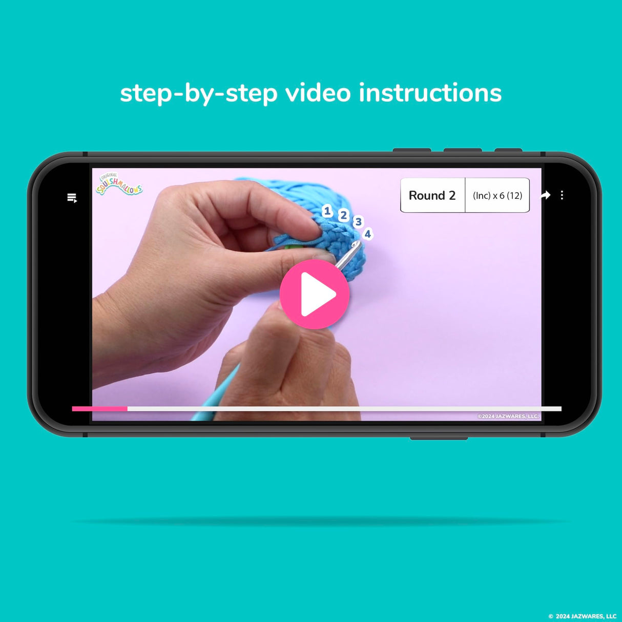 Squishmallow Original Bebe The Bluebird Crochet Kit, Includes Yarn, Crochet Hook, Starter Hooks, Step-by-Step Tutorials, Exclusive Crochet Kit for Beginners, DIY Craft, Crochet Kits, Great Teen Gifts Squishmallows