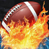 Zariocy 5D Diamond Art Kits for Adults Rugby Football, DIY Paint with Diamond Art Round Full Drill Crystal Diamond Paintings Arts Craft for Home Office Wall Decor 12x12 inch Zariocy