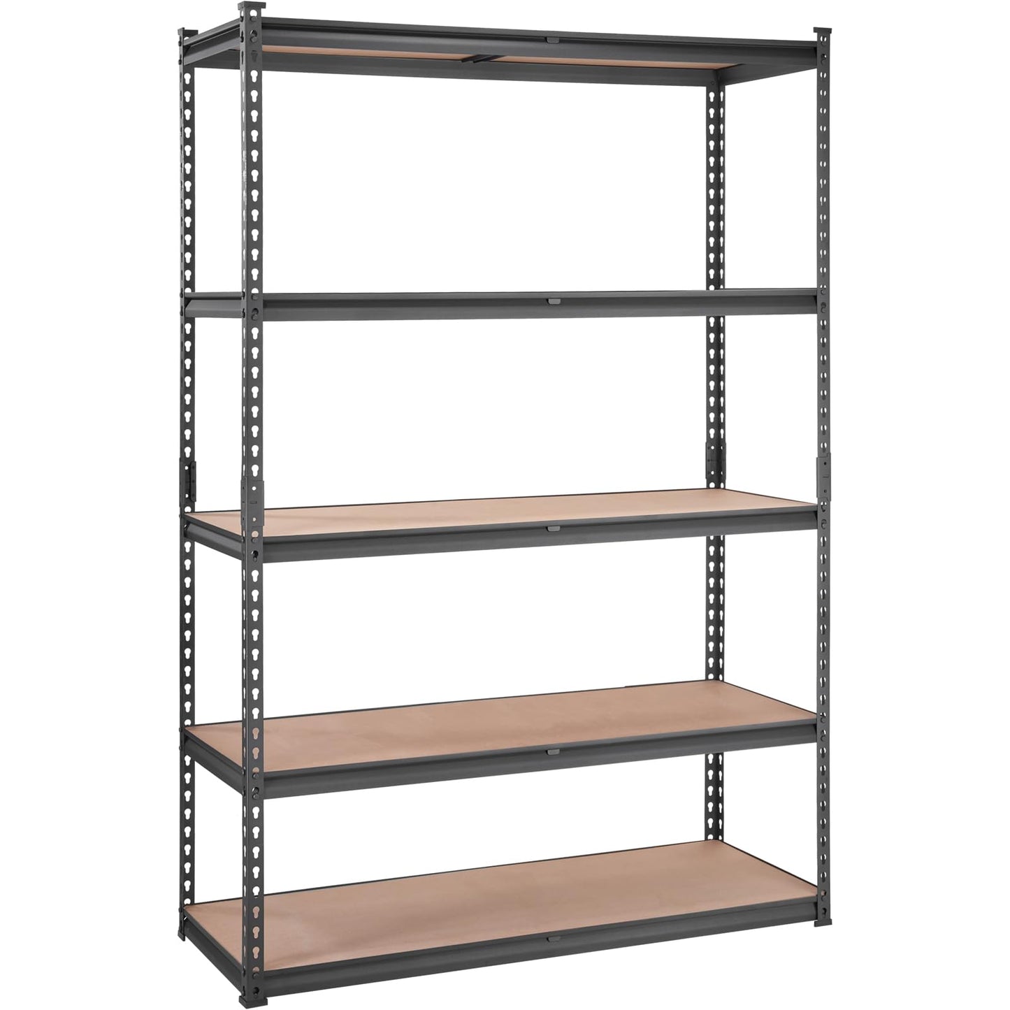 VEVOR Storage Shelving Unit, 5-Tier Adjustable Storage Shelves, 48" L x 18" W x 72" H Heavy Duty Garage Storage Shelves, Metal Shelves for Kitchen Pantry Basement Bathroom Laundry