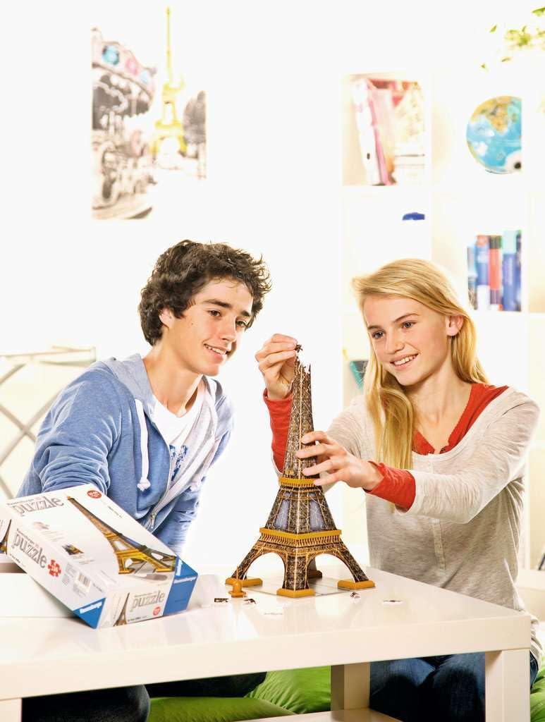 Ravensburger Eiffel Tower 216 Piece 3D Jigsaw Puzzle for Kids and Adults - 12556 - Easy Click Technology Means Pieces Fit Together Perfectly Ravensburger