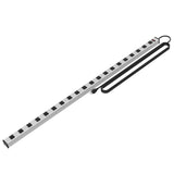 20 Outlet Heavy Duty Metal Socket Power Strip,15-Foot Long Extension Cord with Circuit Breaker. Mounting Brackets Included,Workshop/Industrial use,ETL Certified oviitech