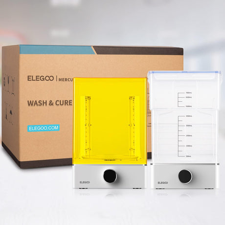 ELEGOO Mercury X Bundle with Separate Wash Station and Cure Station for Large Resin 3D Printed Models, Compatible with Saturn, Mars MSLA 3D Printers ELEGOO