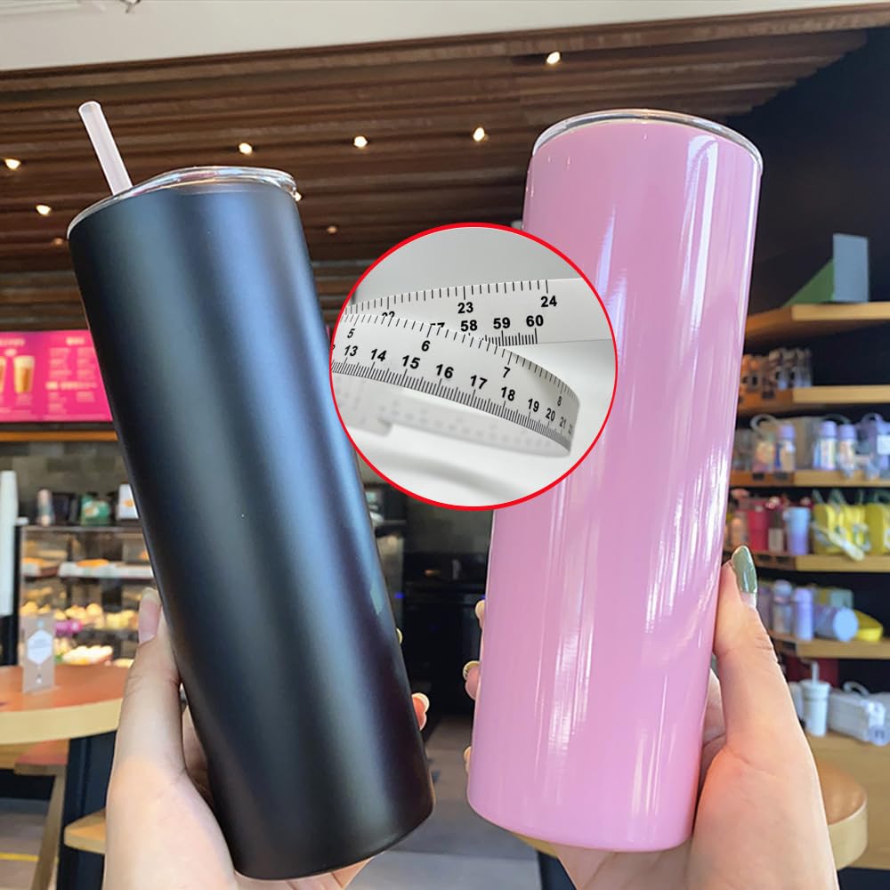 6 Pcs Sublimation Blanks Tumblers Accurate Measurer, Width Measure for Heat Press Sublimation Cups Mugs Cups Circumference Measurement, 37CM+60CM TTBellok