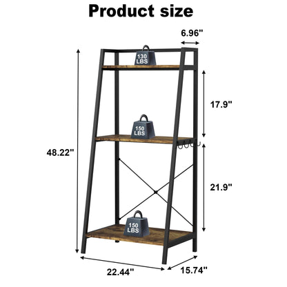 GDLF 5-10 Gallon Fish Tank Stand with Plant Shelf Metal Aquarium Stand with Storage Shelf Fits Turtle Tank, Reptile Tank - WoodArtSupply