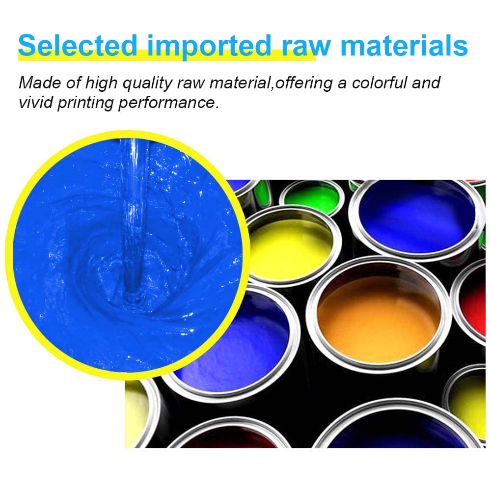 5 Color Set Printers Dye Ink Refill kit for Canon PG240 PG-250 251 CL241 PG245 CL246 PG-243 CL-244 Refillable Ink Inkjet Cartridge PIXMA MG3620 MG2522 MG2525 TS3322 100 ml x 5 with Syringe PBK+BK+CMY DLMELHOR