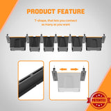 Ultrawall Ceiling Storage Racks for Bins, Overhead Garage Storage Rack for Totes with Adjustable Width, Heavy Duty Ceiling Container Bin Rack Ultrawall