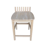 International Concepts 24-Inch Mission Stool, Unfinished IC International Concepts