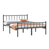 DIIYIV King Bed Frame-Classic Metal Platform Bed Frame,Mattress Foundation with Steel Slat Support,Under Foundation Storage,No Box Spring Needed, Easy Assembly, King Size DIIYIV
