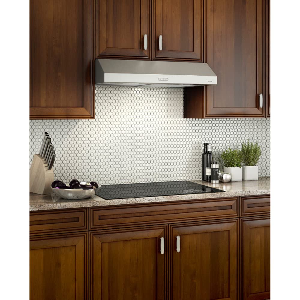 Broan-NuTone NuTone BCDF136SS Glacier Range Hood with Light Exhaust Fan for Under Cabinet, Stainless Steel, 36-Inch Broan-NuTone