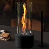 Tornado Tabletop Fire Pit - Premium Alcohol Tabletop Fireplace - Indoor Fire Pit Tabletop & Outdoor Table Top Firepit with Adjustable Flame Ring, Gift for Balcony Home Decor, Patio and Backyard CROWN FIRE