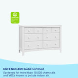 Graco Benton 6 Drawer Double Dresser (White) – Easy New Assembly Process, Universal Design, Durable Steel Hardware and Euro-Glide Drawers with Safety Stops, Coordinates with Any Nursery Graco