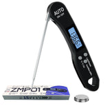 Digital Meat Thermometer for Grilling and Cooking - Instant Read Food Thermometer with Backlight & Inverted Display, for Kitchen, Deep Fry, BBQ, Grill, Baking, Bread, Sourdough, Candy Meatender