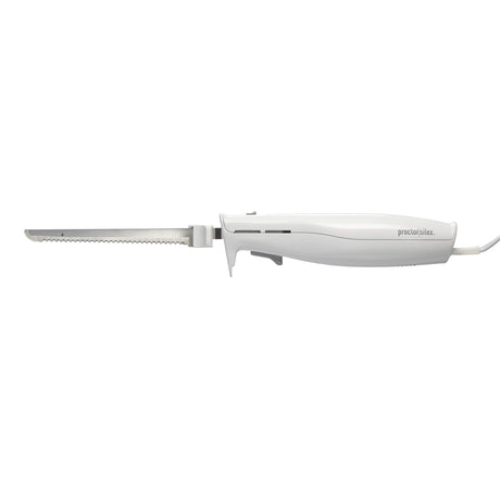 Proctor Silex Easy Slice Electric Knife for Carving Meats, Poultry, Bread, Crafting Foam and More, Lightweight with Contoured Grip, White Proctor Silex