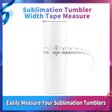 2 Pack Sublimation Blanks Tumblers Width Measurer, Easily Measure The Height and Width of Your Sublimation Tumblers, Use for Heat Press Sublimation Blanks Tumblers Skinny Straight Cup SZLTZK