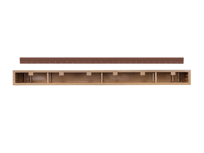 Pearl Mantels NC-72 LITRIVER Zachary Non-Combustible Natural Wood Look Shelf, 72", Little River Finish