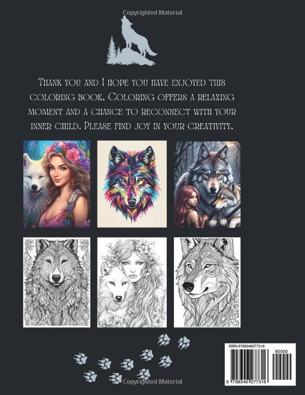 Wild Wolves: Coloring Book for all ages - Volume 1 Majosta