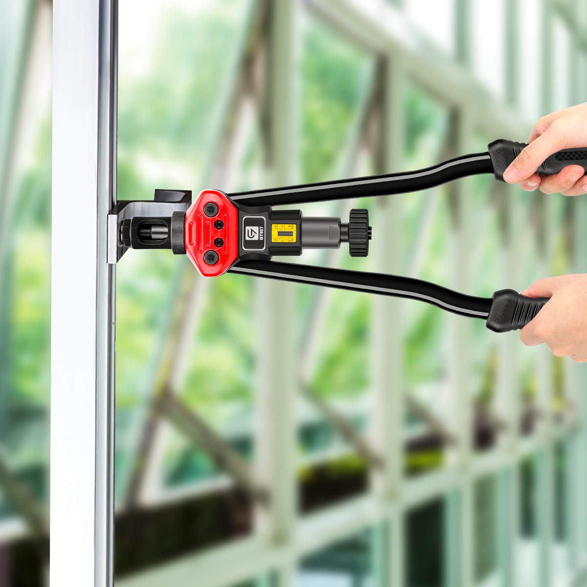 Rivet Nut Tool, GIANTISAN 16-Inch Rivnut Tool Kit with 12 Metric and SAE Mandrels, 176Pcs Rivet nut Assortment Kit, and Rugged Carrying Case G GIANTISAN