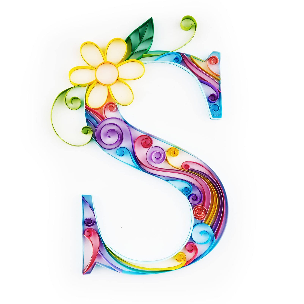 Uniquilling Quilling Paper Quilling Kit for Adults Beginner, 8 * 10-inch Letters, Exquisite DIY Paper Filigree Painting Kits Quilling Tools, Home Room Wall Art Decor Best Gifts(Basic) Uniquilling