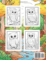 Owl Coloring Book: For Kids, Majestic Owls, Creative Gift Majosta