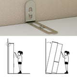 Hitow 2 Door Wardrobe Armoire Closet, 15.7" W Wardrobe Storage Cabinet with 3 Tiers Shelf & Hanging Rod, Slim Narrow Wardrobe Armoire Dresser for Bedroom Clothes Organizer, White Hitow