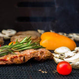 LOOCH BBQ Mesh Grill Mat Set of 5 - Heavy Duty Nonstick Mesh Grilling Mats & Barbecue Accessories - Reusable and Easy to Clean - Works on Gas, Charcoal, Electric Grill and More - 15.75 x 13 Inch LOOCH