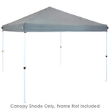 Sunnydaze 12x12 Canopy Replacement Top - Replacement Canopy Cover Only - Heavy-Duty PU-Coated 150D Oxford Fabric - Gray Sunnydaze