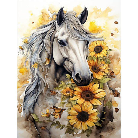 bleihum Horse Diamond Art Kits for Adults- 5D Diamond Painting Kits Horse, Horse Gem Painting Arts Crafts for Adults Home Wall Decor (12x16 Inch) bleihum