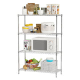 Dopinmin 4-Shelf NSF Wire Storage Shelves Shelf Unit 4 Tier Adjustable Garage Shelving Unit 1000LBS Capacity Garage Organizer Heavy Duty Wire Rack 36"x14"x54", Chrome Dopinmin