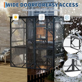 Catio Outdoor Window Cat Enclosure, Walk-in Cat Cage, Catio Outdoor Enclosure Extra Large GarveeLife