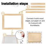 ECYC Ltd 70 x 90cm Wood Canvas Stretcher Bars Kit, DIY Solid Wood Canvas Frame Kit Wood Canvas Stretcher Frame Wooden Art Frames for Canvas Painting, Oil Paintings, Prints, Diamond Painting, Posters ECYC Ltd